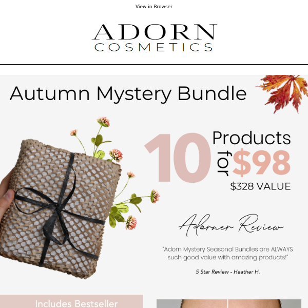 2 Weeks Only! Autumn’s Beauty Bundle Only $98. Inc’s Peachy Sleep!!