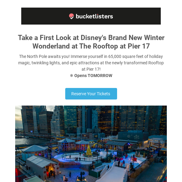 🎅 A Massive New Disney Winter Wonderland Opens in NYC Tomorrow