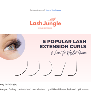 Lash Jungle, here’s your guide to lash curls 📝