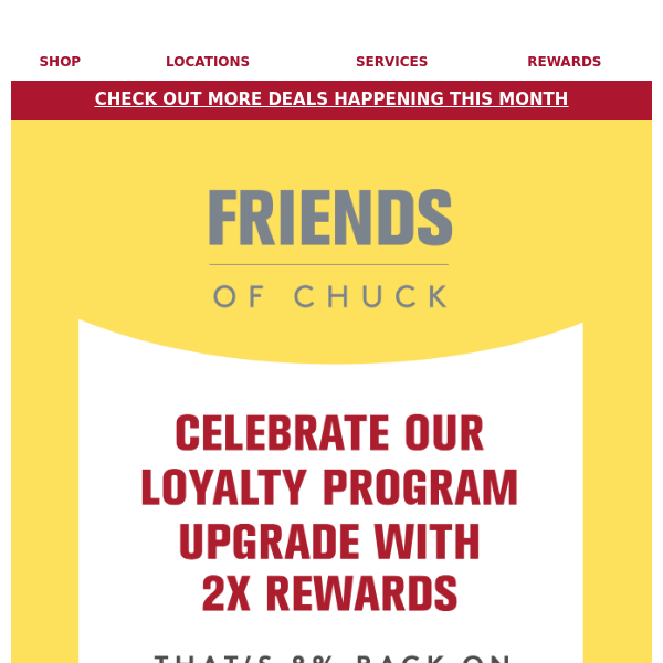 Our loyalty program just got an upgrade
