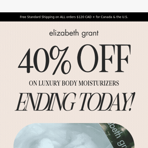 Last 24 hours: 40% OFF On Moisturized Radiance!