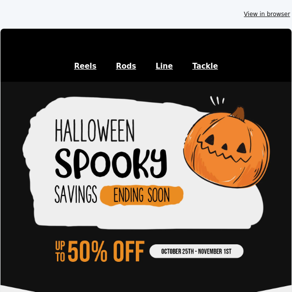 🎃 Hurry, Halloween Offers Fade Away: Up to 50% Off!