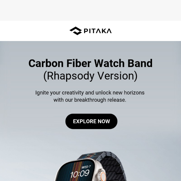 New to Pitaka: Carbon Fiber Watch Band(Rhapsody Version) For Apple Watch
