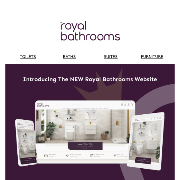 🎉 Explore our NEW website for amazing bathroom deals!