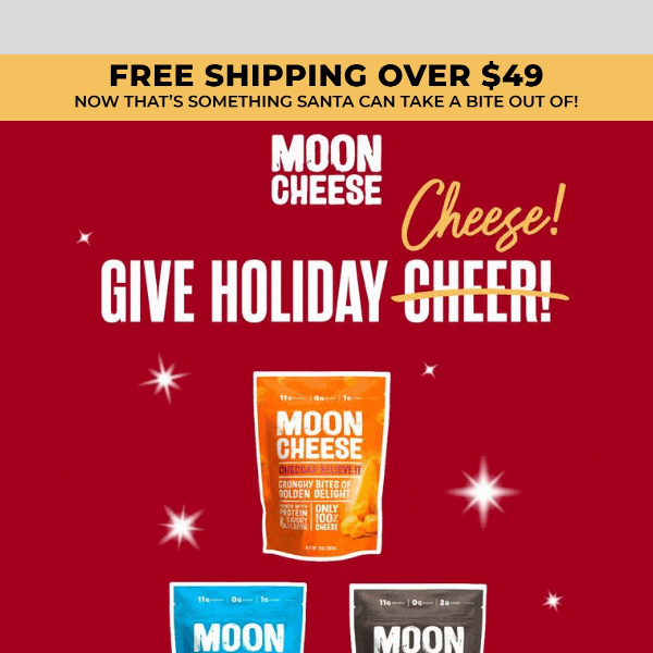 Make Their Holidays Cheesier – Give the Gift of Moon Cheese 🧀