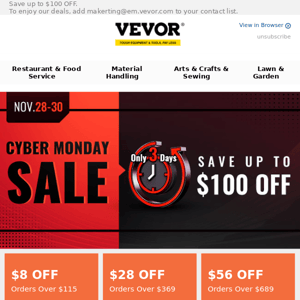 Cyber Monday Sales start today!