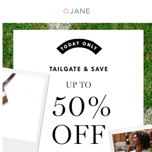 SCORE up to 50% off! Hut, hut, hurry!