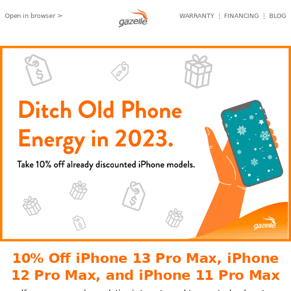 🎉🎇 Welcome 2023 with #NewPhoneEnergy- and 10% off! 🎇🎉