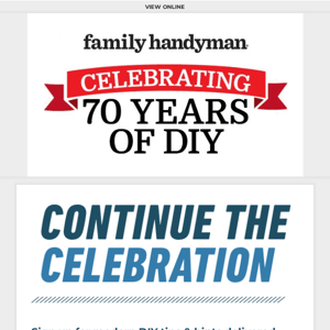 Download a VINTAGE Family Handyman Issue