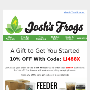 Take 10% off your first order!