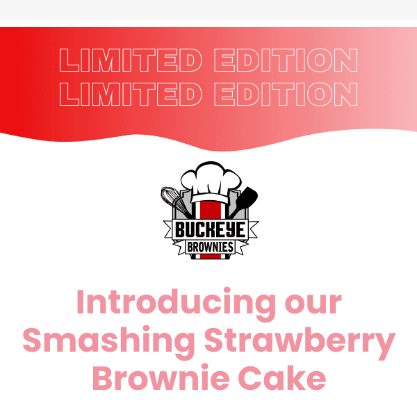 Smashing Strawberry Brownie Cake 🍓