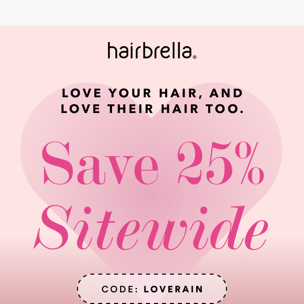 Weather Any Storm in Style - Gift Hairbrella This Valentine's