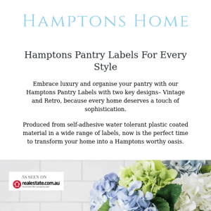 🫙💙 Hamptons Style Pantry Essentials