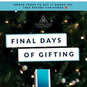 Final days of gifting! Who's left on your list?