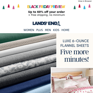 Our coziest flannel sheets