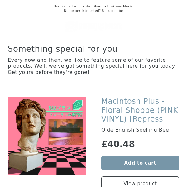 LIMITED! Macintosh Plus - Floral Shoppe (PINK VINYL) [Repress]
