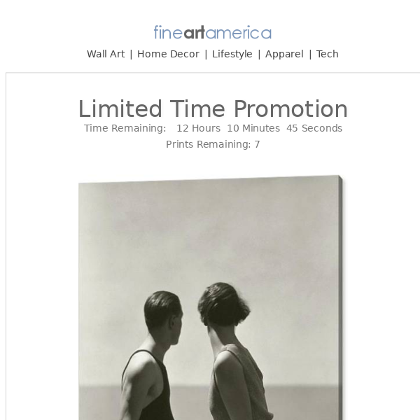 Limited Time Promotion - Vogue Fashion Photo - Only 7 Remaining