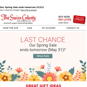 Last Chance to SAVE