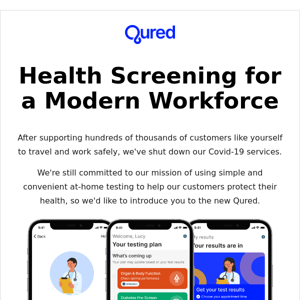 The new Qured - Preventative health screening