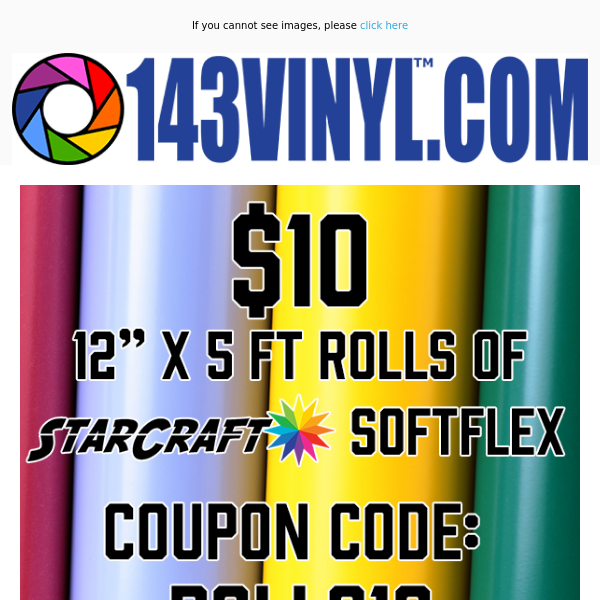 Hurry! 5ft softflex rolls for $10 now!