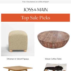 OTTOMANS UP TO 60% OFF + more juicy deals 🍉 