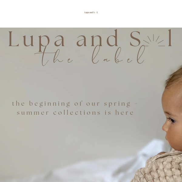 NEW Lupa and Sol the Label