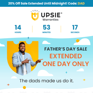 Father's Day sale extended!