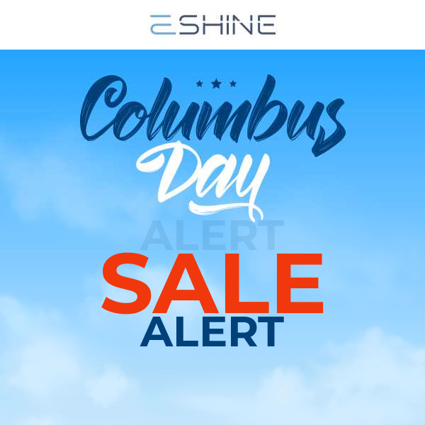 Last chance to enjoy a 20% OFF during Columbus Day!