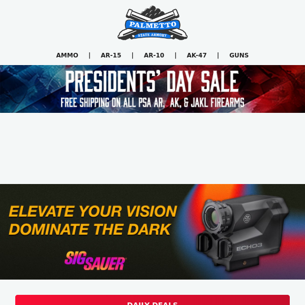 Presidents' Day Weekend Deals On Armalite Rifles, 5.7 Rocks, PSA AR-10, And Much More!