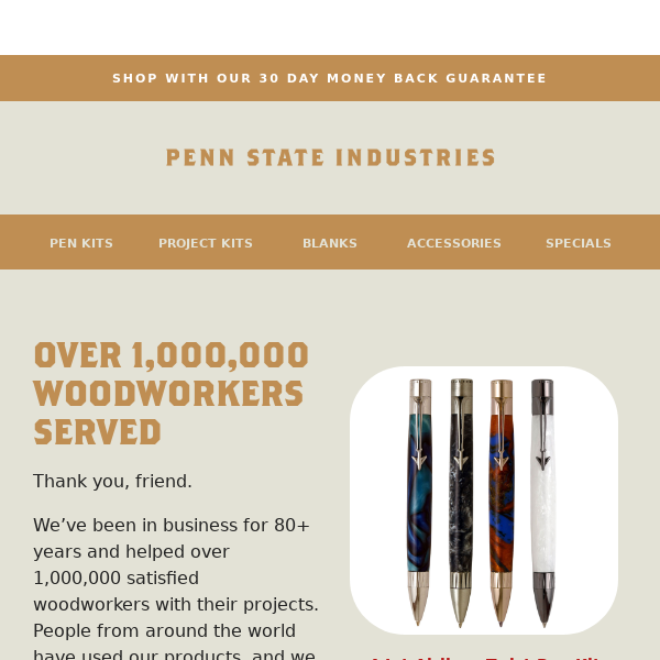 Penn State Industries - Latest Emails, Sales & Deals