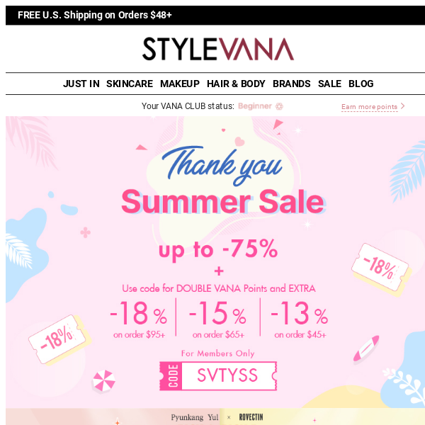 LUCKY DRAW before our Thank you Summer Sale wraps up!