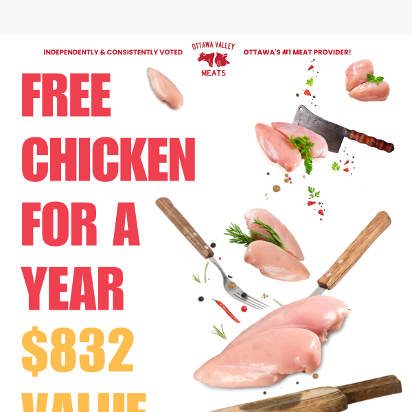 Ending Soon! - FREE Chicken For A Year🐔