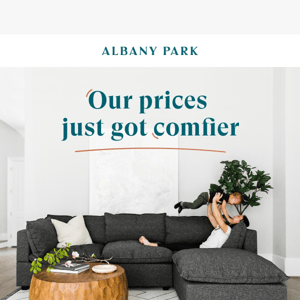 Our prices just got comfier 💚