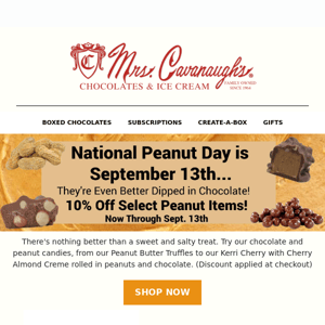 National Peanut Day is September 13th!