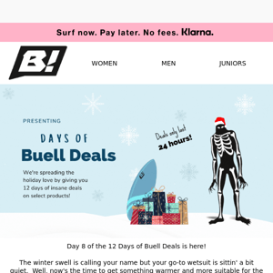 ☃️ Day 8 of 12 Days of Buell. 12 Days of Sales! 🤙🏼