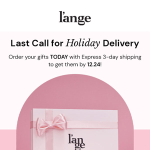 Hurry! Get Your Gifts in Time for 12.24!