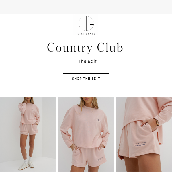 NEW colour launch - Country Club Separates