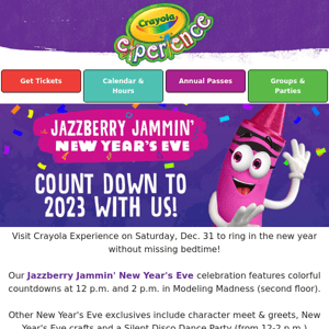 Jazzberry Jammin' New Year's Eve is two weeks away 🎉🎉🎉