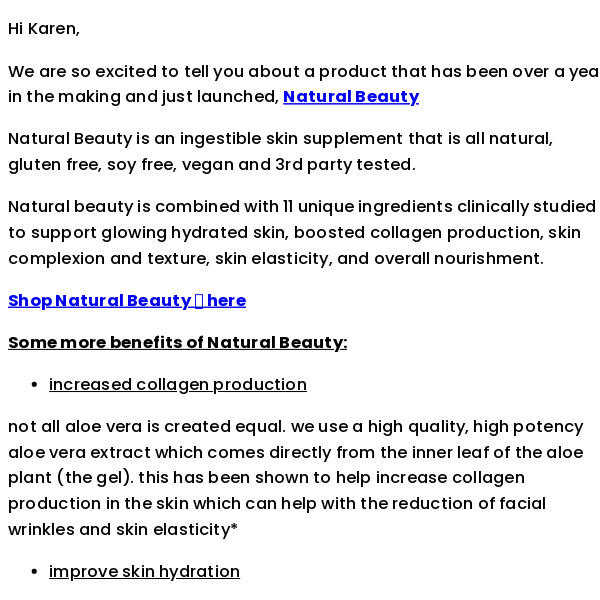 improve collagen production with natural beauty