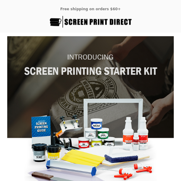 Screen Printing Starter Kit, available now!