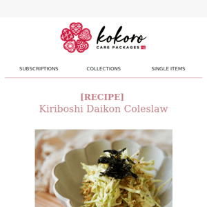 🍵[RECIPE] Kiriboshi Daikon Coleslaw