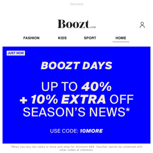 Boozt Days: Up to 40% off NEWS