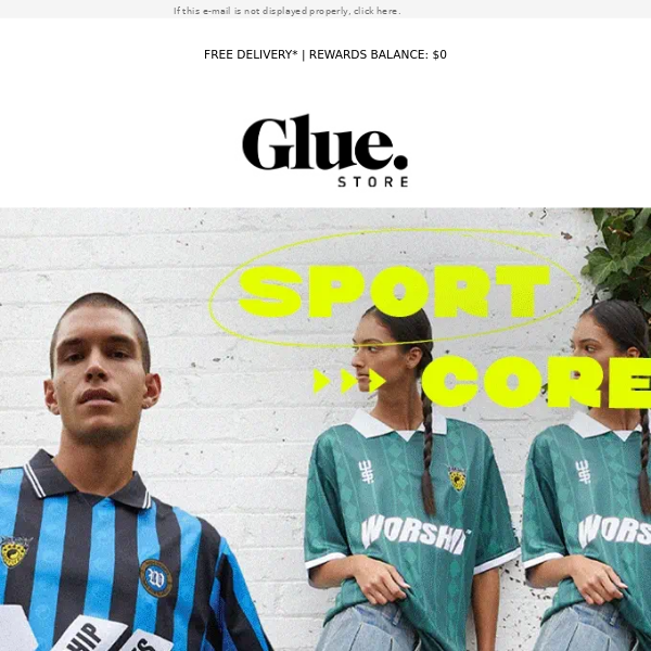 Glue Store, sport the latest