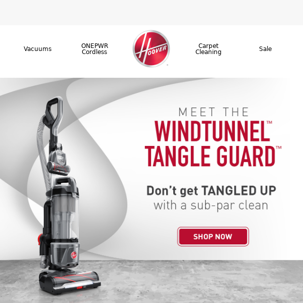Hoover WindTunnel with Tangle Guard Upright Vacuum