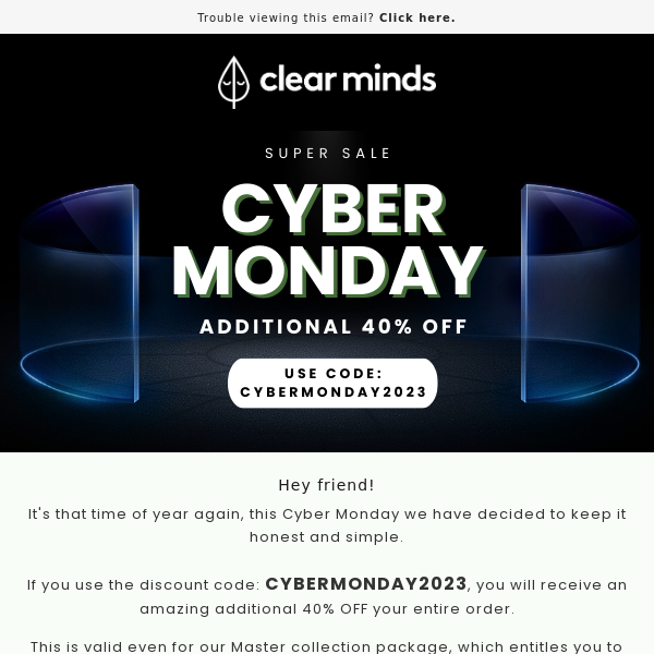 Cyber Monday is here 🖤