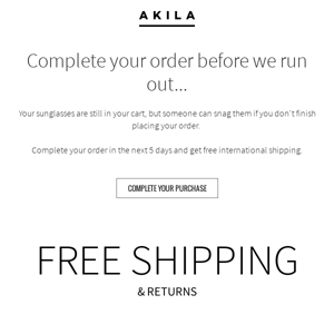 Complete your AKILA order before we run out!