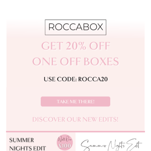 20% OFF ONE-OFF BOXES! 💖 NEW EDITS! ✨