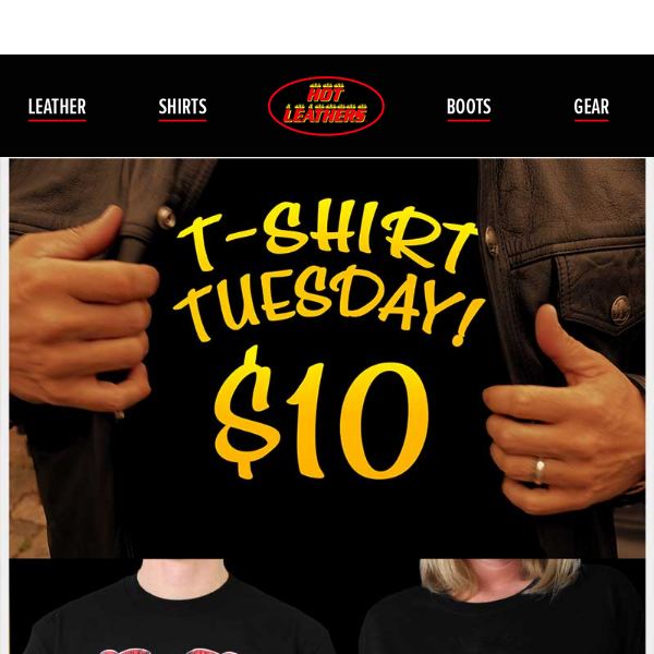 $10 T-Shirt Tuesday! 🚨