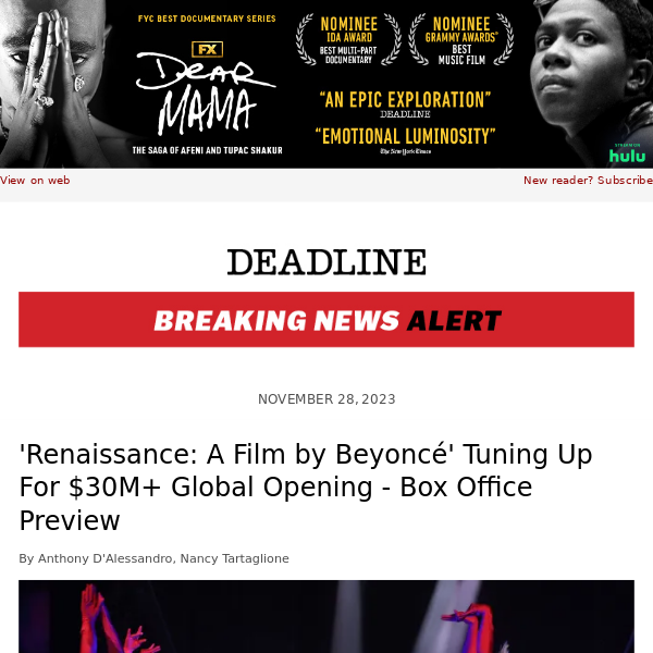 'Renaissance: A Film by Beyoncé' Tuning Up For $30M+ Global Opening - Box Office Preview