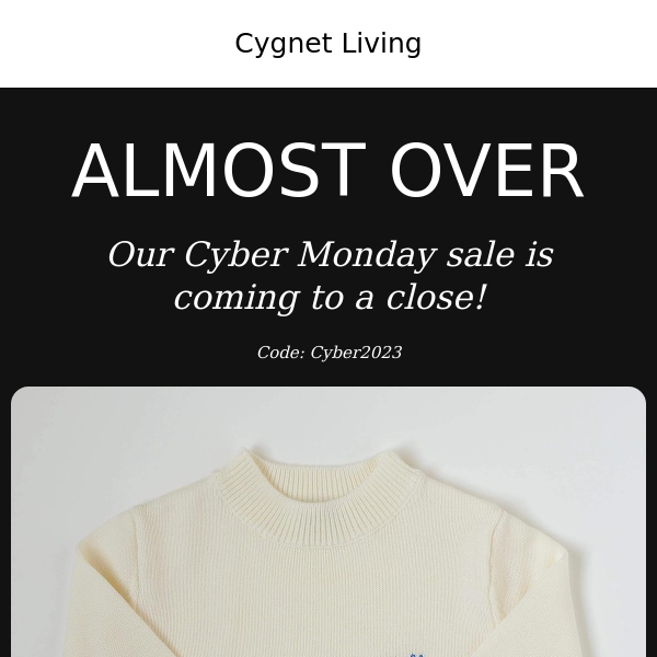 Cyber Monday final hours!